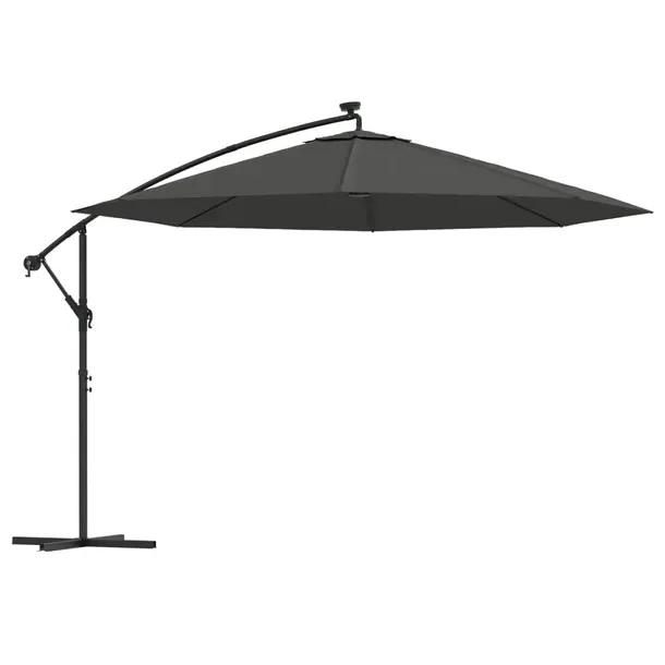 Parasol LED 350x290cm, antracytowy