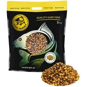 Zanęty - Zanęta CARP TARGET Mix ziaren Kukurydza Konopia Rzepik (5 kg) - miniaturka - grafika 1