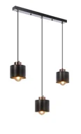 Lampy sufitowe - Candellux Olena lampa wisząca 3-punktowa czarna/miedź 33-79022 - miniaturka - grafika 1