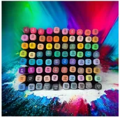 Flamastry - Zestaw 80 sztuk markery 2w1 flamastry artystyczne mazaki pisaki - miniaturka - grafika 1