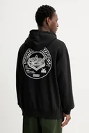 Bluzy męskie - Vans bluza męska kolor czarny z kapturem z nadrukiem VN000PA9BLK1 - miniaturka - grafika 1