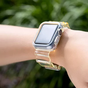 Strap Light Set silikonowa opaska pasek bransoleta bransoletka etui do zegarka Watch 3 42mm / Watch 2 42mm żółty - Etui i futerały do telefonów - miniaturka - grafika 3