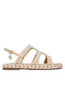 Sandały damskie - Guess Sandały FLJKLR FAP03 Beżowy jasny - miniaturka - grafika 1