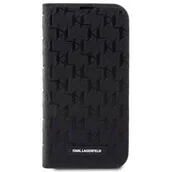 Etui i futerały do telefonów - Karl Lagerfeld Pokrowiec PU Saffiano Monogram Book na iPhone 14 Pro Max KLBKP14XSAKLHPK Czarne - miniaturka - grafika 1