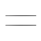 Akcesoria do ogrodzeń - NATERIAL Listwy do montażu automatu do bramy dwuskrzydłowej Modus 4m czarne - miniaturka - grafika 1