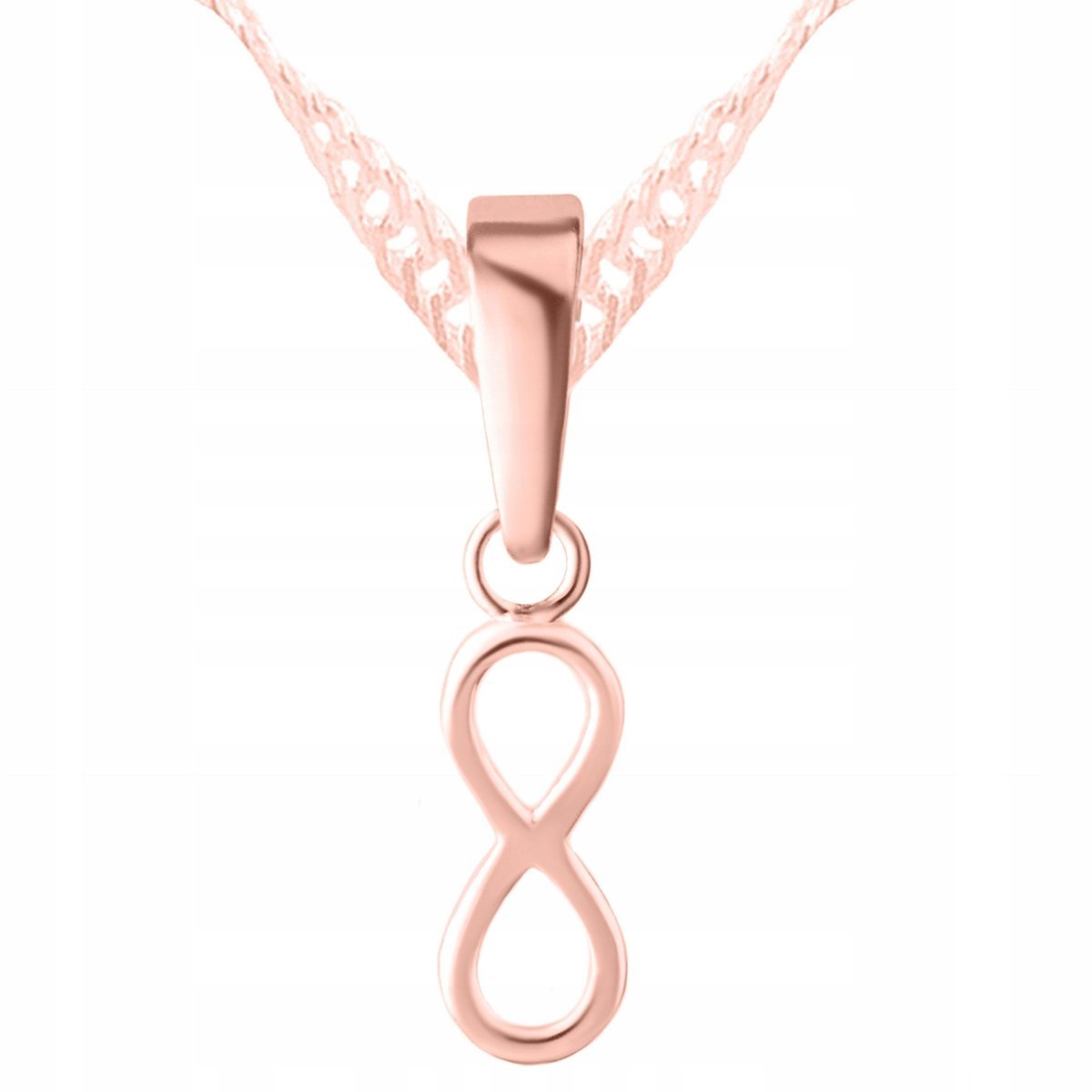 Naszyjnik Pozłacany z Nieskończonością Znak Nieskończoność SREBRO 925