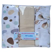 Pieluchy - Weber, pieluchy muślinowe, 70 x 80 cm, 100% bawełna, kolorowe, 3 sztuki - miniaturka - grafika 1