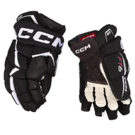 Hokej - Rękawice hokejowe CCM JetSpeed FT6 Black/White Junior 10 cali - miniaturka - grafika 1