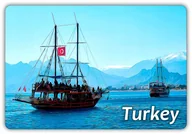 Magnesy - TURCJA - Antalya - Statek - Magnes na lodówkę - miniaturka - grafika 1