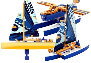 Klocki Konstrukcyjne Katamaran Trimaran Łodzie Pojazdy Pływające Łódź - Klocki - miniaturka - grafika 1