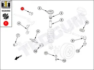 Układ zawieszenia - akcesoria - Poduszka stabilizatora TEDGUM 00284960 5481328001 00284960 - miniaturka - grafika 1