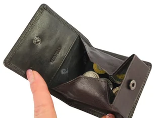 Portfel Uniwersalny Sakieweczka ,,Na Bilon,, KOMIN Pierre Cardin Skóra Licowa 2238 CZEKOLADOWY 8 x 7 x 2,5 [cm] - Portfele - miniaturka - grafika 7