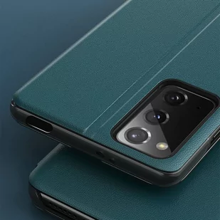 Eco Leather View Case elegancki futerał etui z klapką i funkcją podstawki Xiaomi Poco M3 / Xiaomi Redmi 9T czarny - Etui i futerały do telefonów - miniaturka - grafika 6