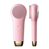 Szczoteczki do twarzy - BAFFS Szczoteczka Soniczna Do Twarzy Z Funkcją Fototerapii Różowa - miniaturka - grafika 1