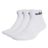 Skarpetki męskie - Skarpety do kostki ADIDAS C LIN ANKLE 3P HT3457 – Biały - miniaturka - grafika 1