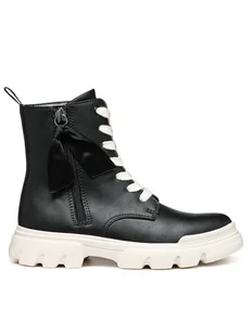 Geox Kozaki J Junette Girl J36HVG 000BC C9B1P S Czarny - Buty dla dziewczynek - miniaturka - grafika 1