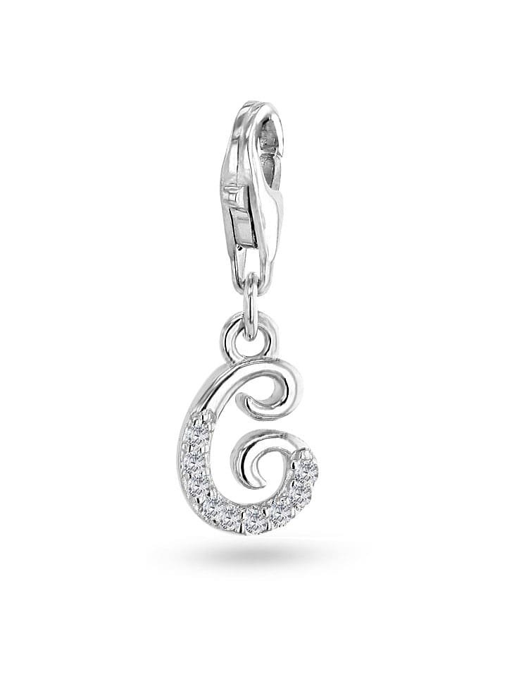 CHARM'S Srebrna zawieszka z cyrkoniami