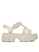 Sandały damskie - Melissa Sandały Melissa Ella Ad 35791 Beżowy - miniaturka - grafika 1