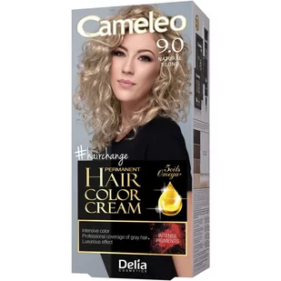 DELIA Cosmetics Cameleo HCC Farba permanentna Omega+ nr 9.0 Natural Blond 1op - Farby do włosów i szampony koloryzujące - miniaturka - grafika 1