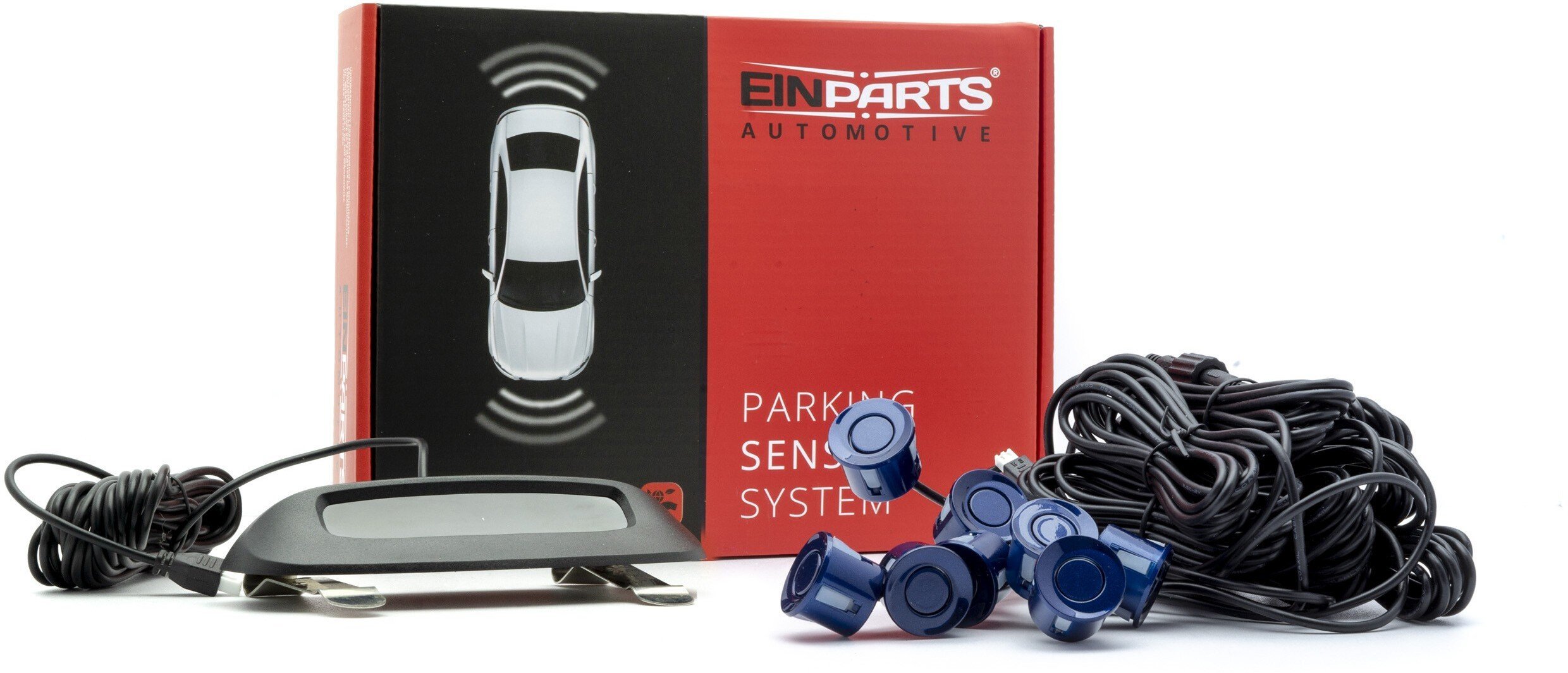 Einparts Automotive EINPARTS SYSTEM PARKOWANIA 8 SENSORY DO SAMOCHODÓW Z MONTAŻEM I FLUSH MOUNT