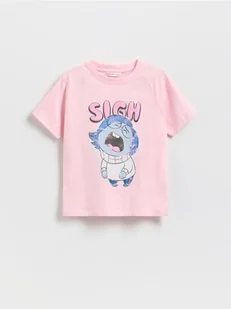 Reserved - Bawełniany t-shirt Disney - pastelowy róż - Koszulki dla dziewczynek - miniaturka - grafika 1