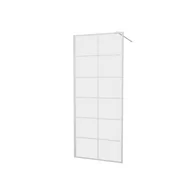 Kabiny prysznicowe - Kabina prysznicowa 80 x 200 cm Walk-in Frame White Wellneo - miniaturka - grafika 1