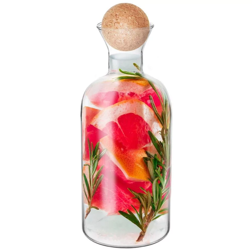 Orion Karafka butelka szklana z korkiem na wino alkohol wodę napoje lemoniadę 1,3 l O-126646 + O-126646