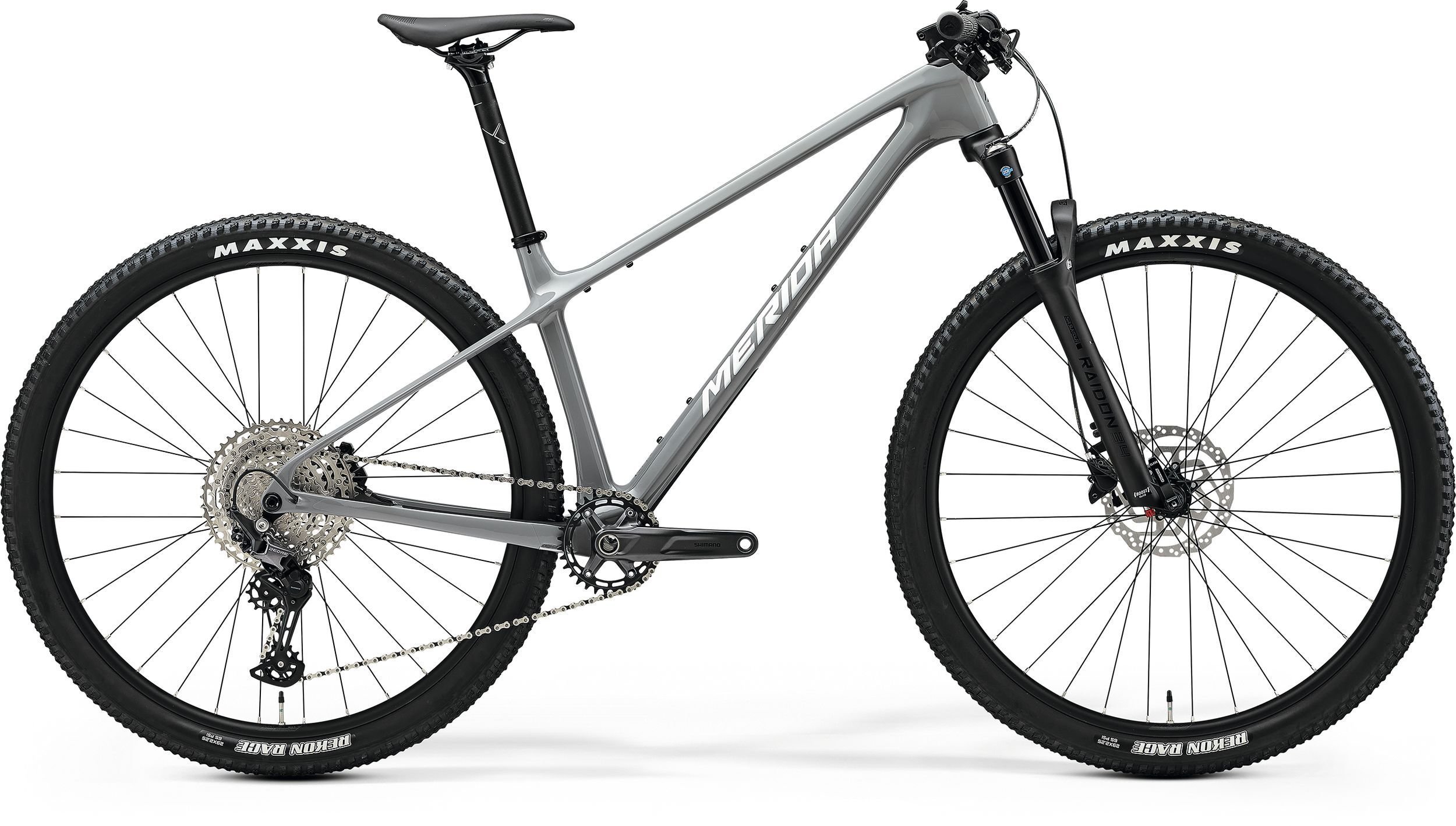 Merida Big.Nine 3000 2025 carbonowy hardtail do wygrywania Wybierz rozmiar ramy: L, Wybierz kolor: COOL GREYSILVER/BLACK