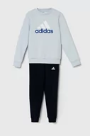 Dresy i komplety dla dziewczynek - adidas dres dziecięcy kolor niebieski - miniaturka - grafika 1