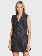 Sukienki - Glamorous Sukienka dzianinowa CK6798 Czarny Regular Fit - miniaturka - grafika 1