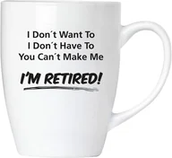 Kubki - BRUBAKER - You Can't Make Me I'm Retired! - Ceramiczny kubek do kawy - 300 ml - Kubek do kawy - miniaturka - grafika 1