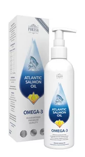 POKUSA Atlantic Salomon Oil Pokusa - Olej z Łososia Dla Psa i Kota 1000ml - Artykuły przeciw pasożytom - miniaturka - grafika 1