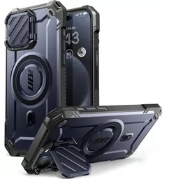 Supcase Etui pancerne UB Mag XT z MagSafe do iPhone 15 Pro, granatowe - Etui i futerały do telefonów - miniaturka - grafika 1