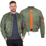 Odzież taktyczna i umundurowanie - Kurtka Alpha Industries MA-1 VF 59 191118 01 - Zielona M - miniaturka - grafika 1