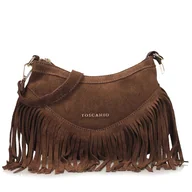 Torebki damskie - Skórzana torebka z ozdobnymi frędzlami Toscanio G105 - miniaturka - grafika 1