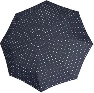 Parasole - Parasolka Knirps T.200 w groszki granatowa - miniaturka - grafika 1