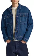 Kurtki męskie - Pepe Jeans Młoda kurtka męska typu trucker Reclaim, Niebieski (denim), L - miniaturka - grafika 1