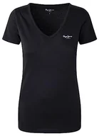 Koszulki i topy damskie - Pepe Jeans Damska koszulka Corine, 999 czarna, XS - miniaturka - grafika 1