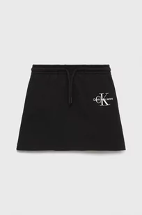 Calvin Klein Spódnica dziecięca kolor czarny mini prosta - Spódnice - miniaturka - grafika 1