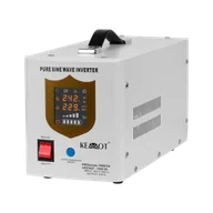 Zasilacze awaryjne UPS - Zasilacz awaryjny KEMOT PROsinus-1500/24 przetwornica z czystym przebiegiem sinusoidalnym i funkcją ładowania 24V 230V 1500VA/1050W - miniaturka - grafika 1
