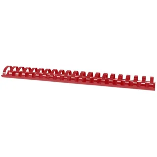 Grzbiety do bindowania OFFICE PRODUCTS 32mm czerwone plastikowe 50szt. - Grzbiety do bindownic - miniaturka - grafika 1
