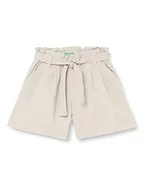 Spodenki damskie - United Colors of Benetton szorty bermudy 4be7c901h, beżowe 01C, 130 cm dla dziewcząt i dziewcząt, Beżowy 01c, 188 - miniaturka - grafika 1