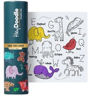 Zabawki kreatywne - Mata silikonowa do kolorowania A4 - Zwierzęta, Hey Doodle - miniaturka - grafika 1