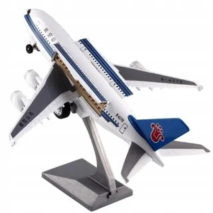 DUŻY SAMOLOT PASAŻERSKI AIRBUS A380 METALOWY MODEL DŹWIĘK ŚWIATŁO - Zabawki zdalnie sterowane - miniaturka - grafika 1