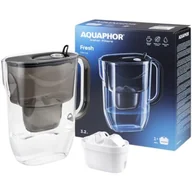Dzbanki filtrujące - Dzbanek filtrujący AQUAPHOR Fresh Czarny + Wkład Maxfor+ - miniaturka - grafika 1