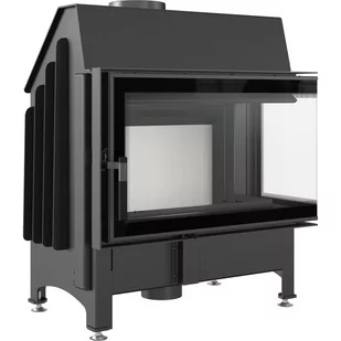 Kratki.pl Marek Bal Kominek powietrzny stalowy ZIBI 12 prawy BS 11 kW  180 DECO ZIBI/P/BS/DECO - Kominki wolnostojące - miniaturka - grafika 1