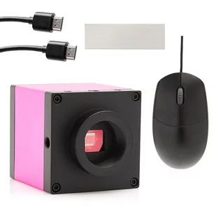 Kamera Techrebal ”Pink West” 1/2.8 16MP FULLHD&4K do mikroskopu do wykonywania pomiarów różowa PW4K16MP - Mikroskopy i lupy - miniaturka - grafika 1