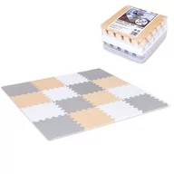 Maty piankowe - Podłogowa mata puzzle dla dzieci Sapphire Kids SK-58 - kremowa - miniaturka - grafika 1