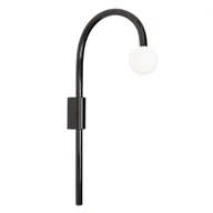 Lampy ścienne - Ścienny kinkiet kula Enigma W0337 Maxlight LED 2W 3000K czarna - miniaturka - grafika 1