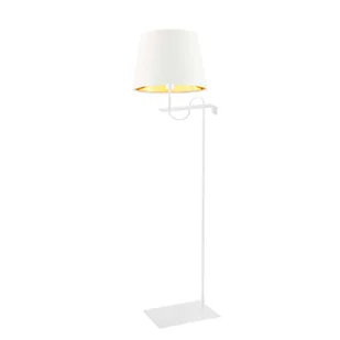 Biało-złota lampa podłogowa w stylu glamour BATA GOLD - Lampy stojące - miniaturka - grafika 1